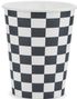 6 stk Papirkopper med Racingflagg Motiv 220 ml