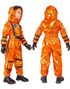 Orange Unisex Astronautkostyme til Barn - 8-10 ÅR