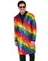 Regnbue Kostyme Trenchcoat med Paljetter - S/M