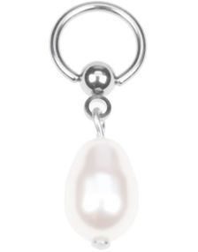 Fabolous Perl White - 1.2 x 8 mm BCR Piercing