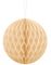 Kremfarget Honeycomb Ball VELG STØRRELSE 10-20 cm