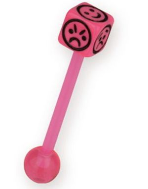 Diffrent Faces Pink - Tungepiercing