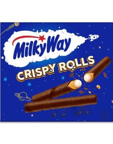 5 Pack Milky Way Crispy Rolls - Sjokoladedekkede Kjeksstenger med Fyll 112,5 gram