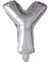 JUMBO Sølvfarget Bokstavballonger A-Z - 102 cm
