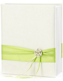 Eksklusive Kremfarget Gjestebok med Ringperm 20x20 cm