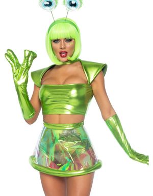 Sexy Beam Me Up Babe Kostyme til Dame