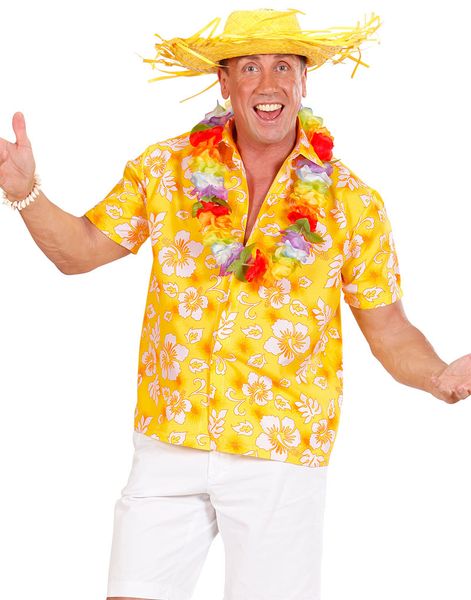Gul Hawaii Kostymeskjorte