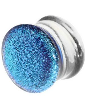 Pyrex Piercing Plugg - Glitter Turkis
