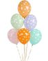 6 stk 30 cm Ballonger - Prikkete Fargerik Ballongbukett