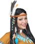 12 stk Brune og Hvite Indianer Fjær