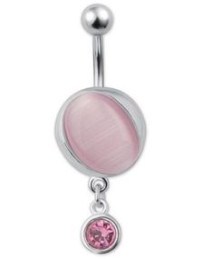 Shining Pearl Navlepiercing - Rosa