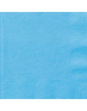 20 stk Lys Blå Servietter 33x33 cm