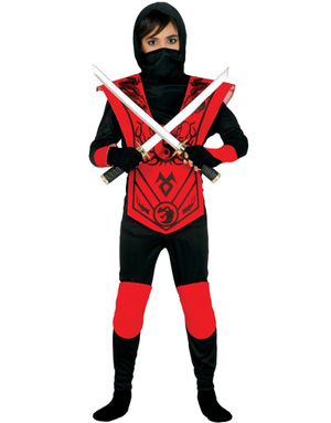 Den Røde Ninja Barnekostyme