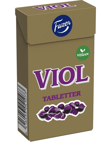 Fazer Viol Tabletter - Pastilleske med Fiolsmakende Pastiller/Tabletter