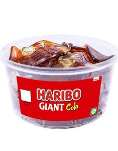 Haribo Giant Cola - Boks med Store Vingummi Colaflasker 720 gram
