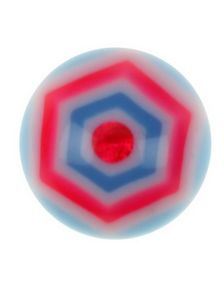 Hexagonal - Lys Blå Akrylkule