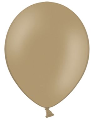 100 stk 13 cm - MEGAPACK - Cappuccino Farget Små Ballonger