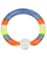 Akryl Rainbow Ball Closure Ring Piercing