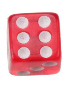 Terning Rød - 5 mm Akrylkule til 1,6 mm stang