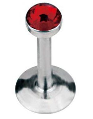 Perfect Diamond - Labret med Rød Sten
