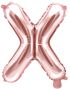 Rose Gullfarget Bokstavballonger A-Z - 35 cm 