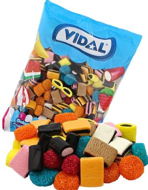 1 kg Vidal Liquorice Allsorts / Lakris Konfekt