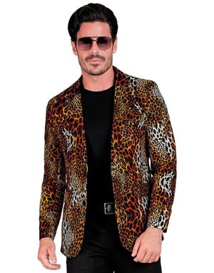 Leopardmønstret Blazer til Mann