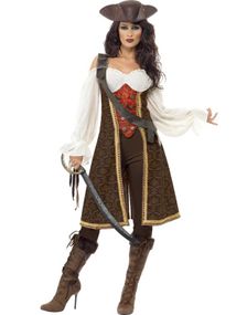 Stilig Piratkostyme til Dame