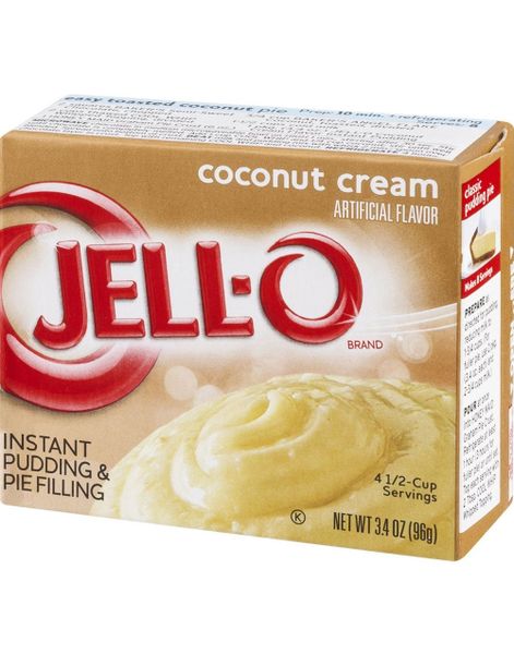 Jell-O Instant Coconut Cream Pudding - 96 g (USA Import)