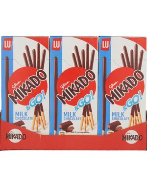 24 stk Mikado & Go - Kjekspinner dekket i Melkesjokolade - Hel Eske 936 gram