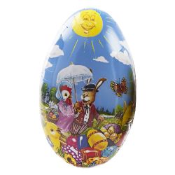 Påskeegg (KJEMPESTOR 30 cm) med kyllingmotiv