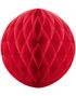 Rød Honeycomb Ball VELG STØRRELSE 10-40 cm