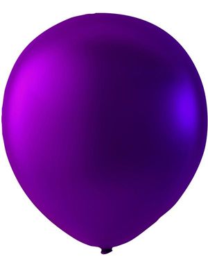 100 stk 23 cm MEGAPACK - Lilla Metallic Ballonger