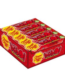 1806364800_120 Pakker Chupa Chups Babol Tyggegummi med Jordbærsmak - Hel Eske