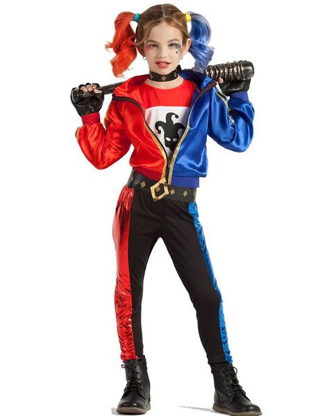 Jester Fatale - Harley Quinn Inspirert Kostyme til Jente
