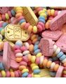 Ca. 55 stk Candy Watch / Sukkertøyarmbånd med Godteriklokke - Stor Pose 1 kg
