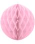 Lys Rosa Honeycomb Ball VELG STØRRELSE 10-40 cm