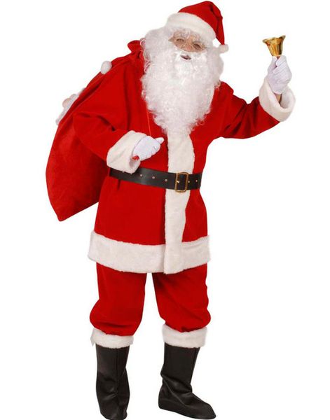 Deluxe Santa Costume - Nissekostyme i strl Large/X-Large