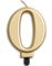 VELG BLANT 0-9 Tall - Gullfarget Kakelys 9 cm