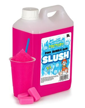 Pink Bubblegum Slush-Konsentrat - 40 liter Ferdig Slush - Crazy Factory