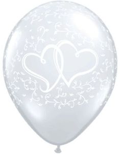 50 stk 28 cm - Klare Hjerte Ballonger