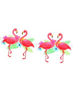 3 Meter Flamingo Girlander - Hawaii Sunset