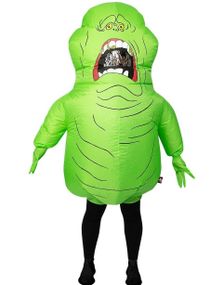Slimer - Lisensiert Oppblåsbart Ghostbusters Kostyme til Voksen - Onesize