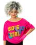 "80s Girl" Batwing T-Skjorte til Dame - Small