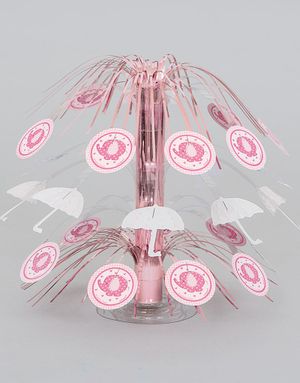 Borddekorasjon 21,5 cm - Babyshower Pink Elephant