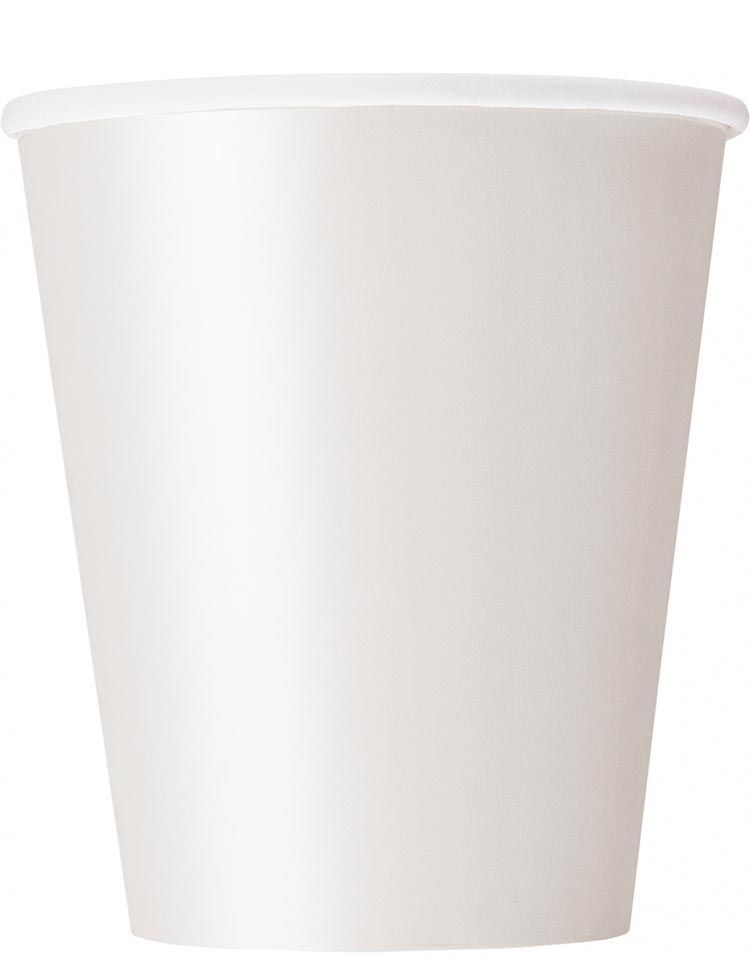 14 stk Hvite Pappkrus 270 ml Kopper og Krus Bestikk og Servise Produkttyper ALT TIL FEST