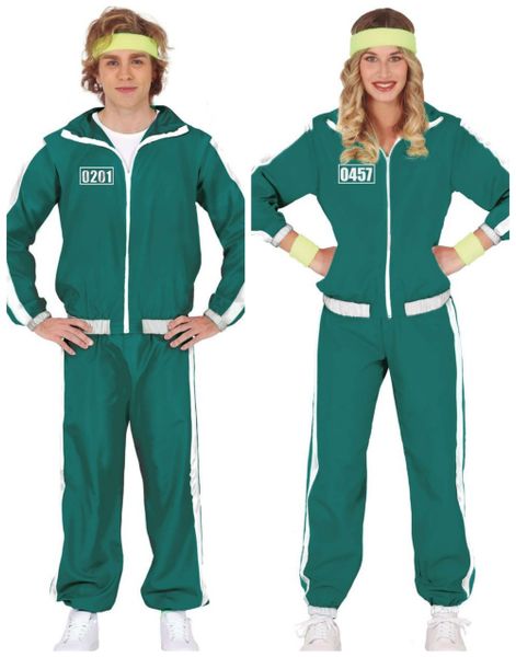 Parkostyme - Squid Game Inspirert Tracksuit Kostyme