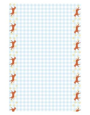 Papirduk med Hester 120x180 cm - Flowers & Horses Party